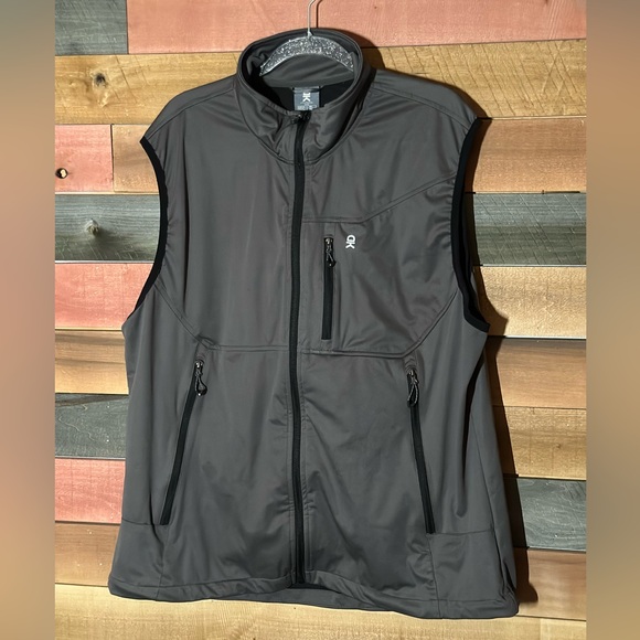 Little Donkey Andy Mens XXLarge Vest Gray DryTech Full Zip Softshell Golf - Picture 1 of 3